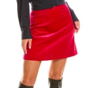 NWT Theory magehta velvet Mini Skirt( 6)- bold Glamoratti A-Line luxury
